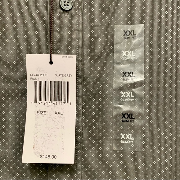 Michael Kors Slate Grey Long Sleeve Shirt XXL - Picture 4 of 7